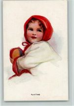 Kind mit einem Ball ca 1920 AK Carlton Serie 686-6 AK Barber, C.