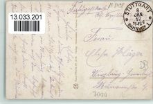 W7000 Stuttgart Schloss mit Gerokdenkmal 1917 AK Marschall, V. Künstlerkarte