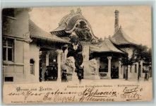 Zool. Garten Berlin - Eingang 1900 AK Zoo