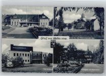59227 W4730 Ahlen , Westf - Bahnhof Bartholomäuskirche Hallenbad Anlagen