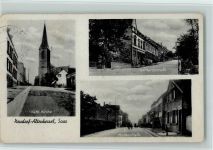 66111 W6600 Altenkessel 1949 - Neudorf - Gerhardtstraße, Moltkestraße, AK