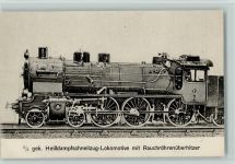 Heißdampfschnelllzug mit Rauchröhrenüberhitzer Lokomotive