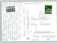 66352 W6624 Dorf im Warndt 1967 Foto AK Kirche , Kreissparkasse, Schachtstraße, Rosenstraße, gute Erhaltung AK