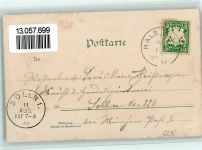 94032 W8390 Hals , Niederbay 1902 Lithographie / Künstlerkarte Burgruine - Künstlerkarte v. Ottmar Zieher Nr. 806 AK