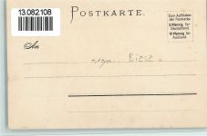 W2000 Winterhude Künstlerkarte Biese, K. 1898 Lithographie / Künstlerkarte