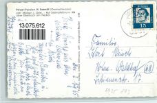 69429 W6935 Mülben 1955 Foto AK Pension H. Schmitt, Wirtschaft zur Alp, AK