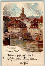 W8600 Bamberg Velten Verlag 273? Mutter, K. 1899 Lithographie / Künstlerkarte