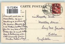 Vevey Partie de Hockey Winter Schlittschuhe Ort lt. Stempel Eishockey 1907