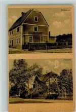 01609 O8402 Gröditz b Riesa 1940 Gebrauchsspuren Försterei, Restaurant Wald-Schänke "Heidehäuser" AK