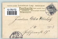 Hasenschlinge im Maul AK Jagdhund 1901 Lithographie / Prägedruck