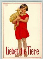 sign. E. Hodel AK Tierschutz 1938 Künstlerkarte