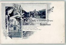 79688 W7862 Hausen im Wiesental 1899 - Hebels Heimathaus Jugendstil AK