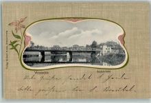 06667 O4850 Weißenfels , Saale 1902 - Saalebrücke Passepartout