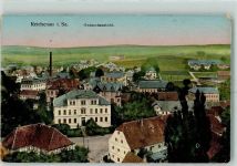Reichenau i. Sachsen Bogatynia 1921 AK mit Goldfenster Gesamtansicht