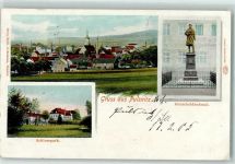 01896 O8514 Pulsnitz 1905 - Schlosspark Rietscheldenkmal