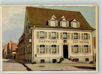 79424 W7841 Auggen Gebrauchsspuren Gasthaus Zur Krone