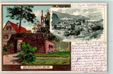 W7506 Bad Herrenalb Paradies Velten Verlag Mutter, K. 1898 Lithographie / Künstlerkarte