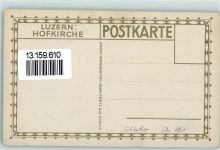 Luzern Lucerne Hofkirche AK Schlatter, E. E. Lithographie / Künstlerkarte