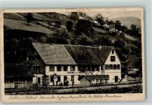 77761 W7622 Schiltach 1930 Gebrauchsspuren Gasthaus zum Hirsch AK