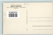 92242 W8452 Hirschau , Oberpf - Gasthaus-Metzgerei Andreas Zimmermann Gasthausschild