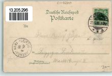 06217 O4200 Merseburg 1900 Lithographie Gruss aus - Schloss, Dom, Rathaus AK