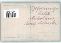 Befreiungsheld Nikolaus Graf Zrinski AK Militär Tschechien Künstlerkarte
