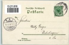 86316 W8904 Friedberg , Bay Gebrauchsspuren Gruss aus - Lithographie - Verlag Lautz 597 AK