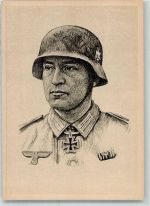 sign. Graf, Oskar Oberfeldwebel Gustav Krutemeier Verlag August Gunkel Ritterkreuzträger Künstlerkarte