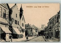 39646 O3573 Oebisfelde 1915 - Lange Straße und Rathaus
