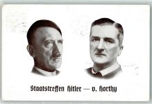 Staatstreffen mit v. Horthy Sonderstempel Hitler