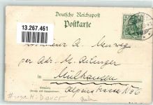W7850 Lörrach Ort lt. Stempel Wiesenthal Daur, H. 1903 Lithographie / Künstlerkarte