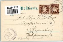 sign Kainradel Ludwig Nr 509 Tracht Paar Kuss Meggendorfer Blätter 1898 Gebrauchsspuren