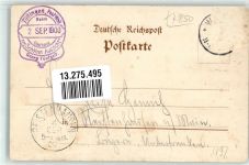 79539 W7850 Tüllingen 1900 Gebrauchsspuren Gasthaus Zur Schönen Aussicht sign K. Eichin Künstlerkarte