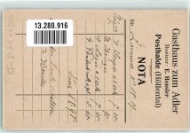79856 W7824 Posthalde 1919 Nota Winter Gasthaus zum Adler Höllental