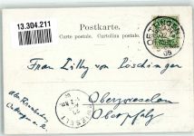 86732 W8867 Oettingen i.Bay. 1905 Foto AK Adelskorrespondenz Fürstliches Schloss Garten
