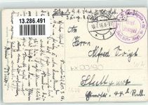 66740 W6630 Saarlouis 1916 - Kreis Sparkasse Kgl. Landratsamt m. neuer Ev. Kirche Wappen