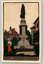 33829 W4807 Cleve Künstlersteindruck Lohengrin Denkmal