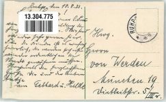 W8222 Ruhpolding Zieher, Ottmar Compton, T. 1933 Lithographie / Künstlerkarte