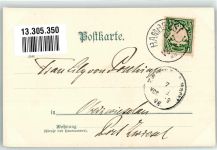 Adelskorrespondenz S.M. Yacht Meteor Stöwer, W. 1898 Lithographie / Künstlerkarte