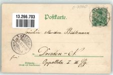 04758 O7260 Oschatz 1901 Gebrauchsspuren Kriegerdenkmal