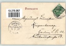 17375 O2111 Ahlbeck 1901 - Scholle Hafen Fischerboote Blick zur Brücke