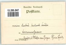 Herbst Mann Sense Künstlerpostkarte Nr 11 Serie I Karlsruher Künstlerbund 1905 Gebrauchsspuren