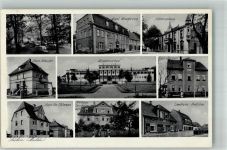 04849 O7282 Bad Düben - Eisenmoorbad Kurhaus Haus Charlotte Haus Nitzsche Hotel Kronprinz