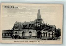 77746 W7601 Schutterwald - Bahnhofswirtschaft, Auto steht vor dem Haus, gute Erhaltung AK