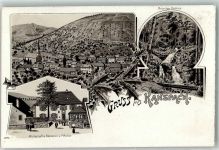68470 Ranspach Gebrauchsspuren Brüscher Hohfels Gasthaus Bäckerei P. Müller Lithographie