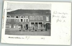 57430 Sarralbe 1899 Foto AK Hotel Gasthaus Pauly Adelskorrespondenz