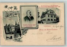 35321 W6312 Laubach , Hess 1900 - Solms - Schloss, Gründer des Gymnasiums Fridericianum , Schule AK