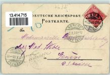 77948 W7632 Friesenheim , Baden 1900 Gebrauchsspuren Kriegerdenkmal Kirche Rathaus Kaiserliches Postamt Lithographie