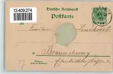 31860 W3254 Grohnde 1897 Gebrauchsspuren Gruss aus - Litho, AK