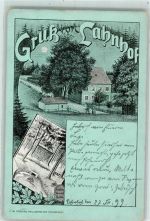 85302 W8069 Lahnhof 1899 Lithographie / Mondschein Vorläufer Druck 1890-1895